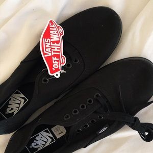 Black vans never been worn